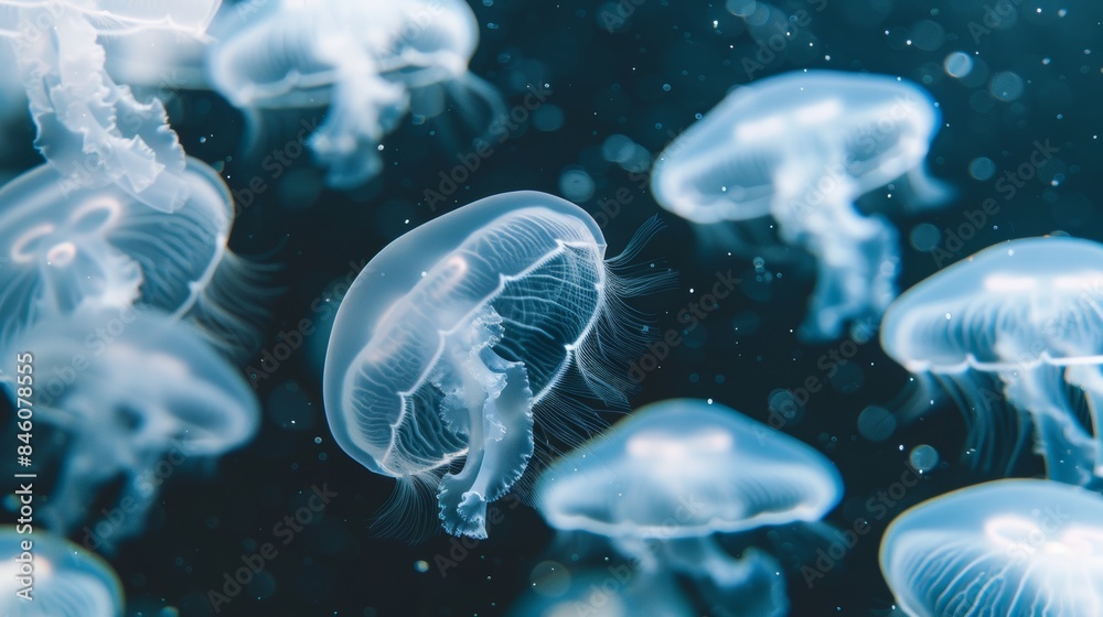 Enchanting bioluminescent sea cave with glowing jellyfish ideal for fantasy book covers Enchanting bioluminescent sea cave with glowing jellyfish ideal for fantasy book covers