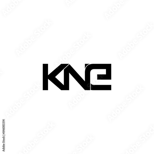 Free Download kne typography letter monogram logo design - GFXLoad