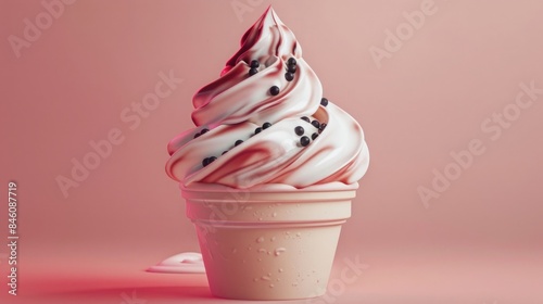 Delicious ice-cream cup, generative ai
