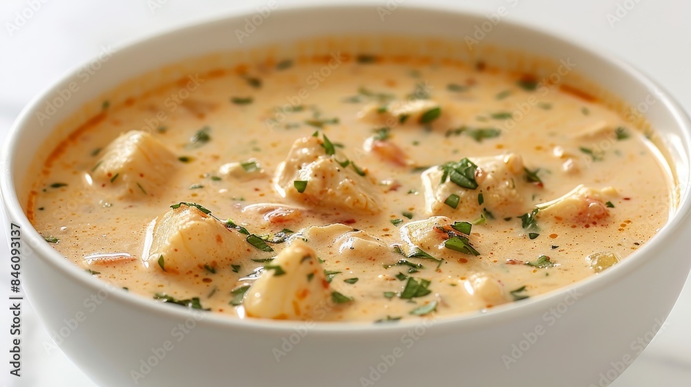 Savor a delectable fish soup served in an exquisitely crafted bowl for optimal nourishment Savor a delectable fish soup served in an exquisitely crafted bowl for optimal nourishment