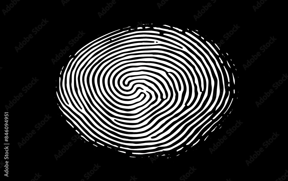 fingerprint on black background fingerprint on black background