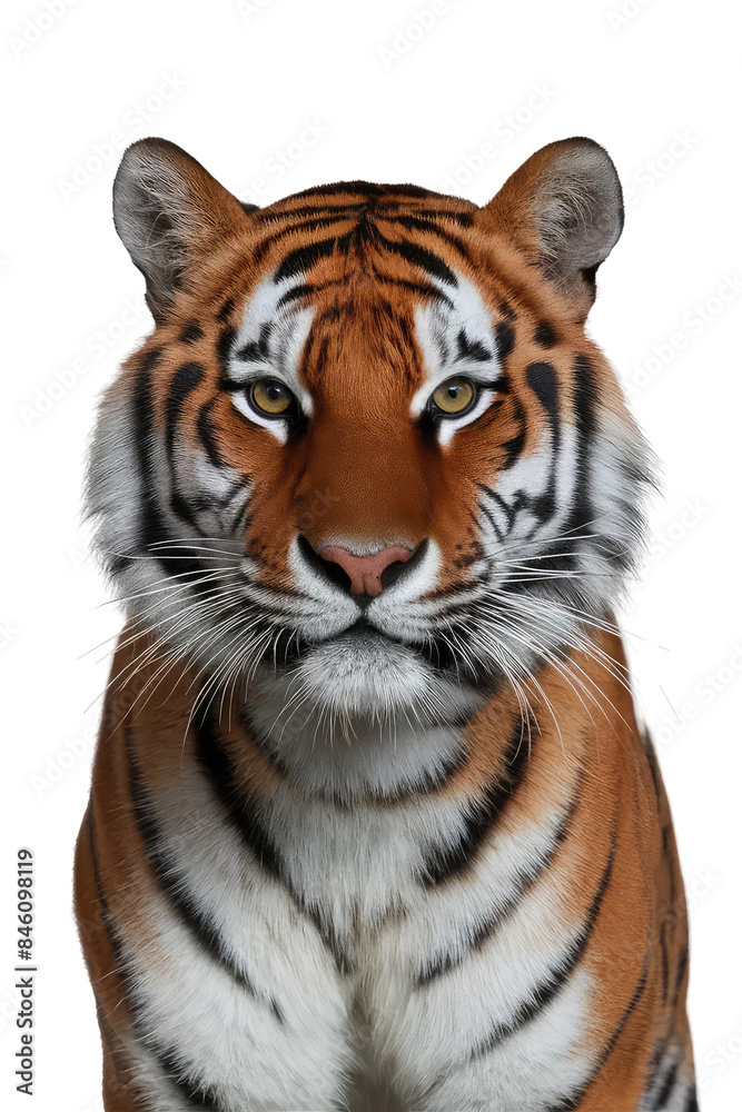 Obraz premium Isolated PNG Tiger Wildlife, GENERATIVE AI