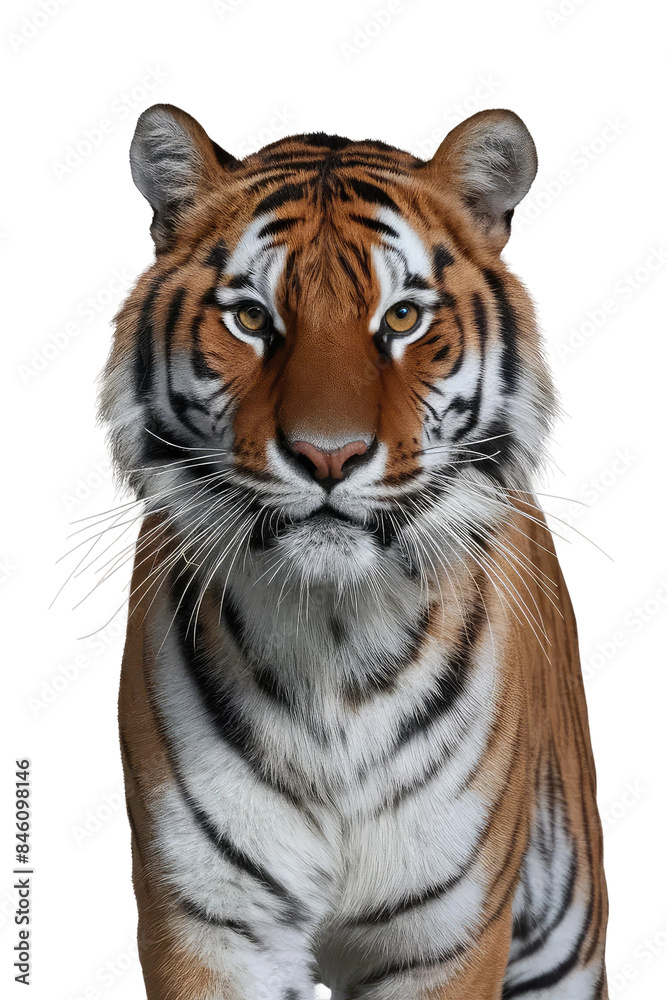 Fototapeta premium Isolated PNG Tiger Wildlife, GENERATIVE AI