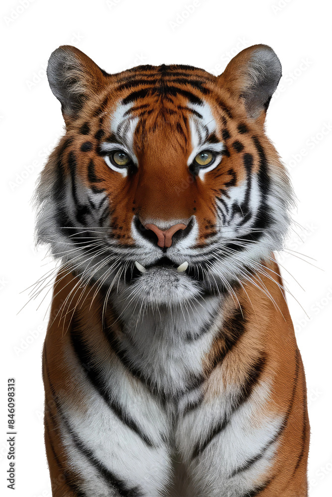 Fototapeta premium Isolated PNG Tiger Wildlife, GENERATIVE AI