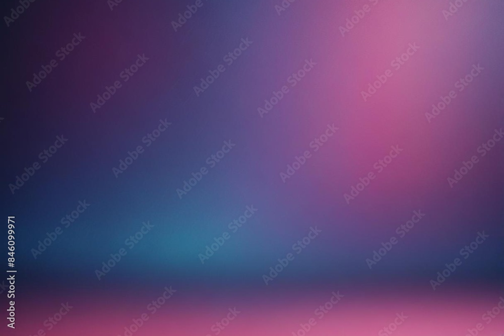 Fototapeta premium Blurred color gradient purple pink blue grainy color gradient background dark abstract backdrop banner poster card wallpaper website header design