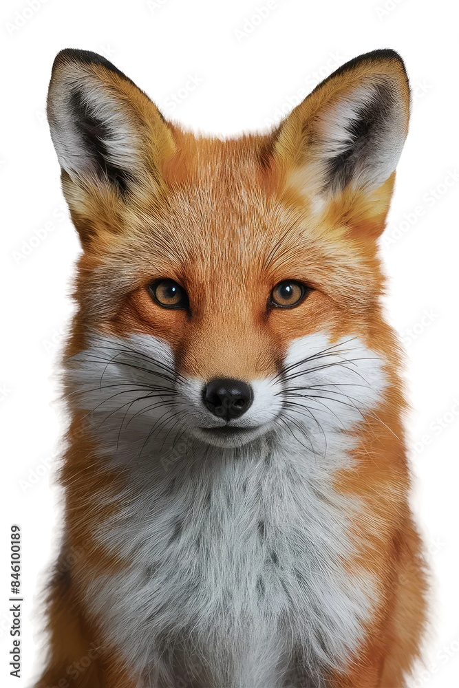 Fototapeta premium Isolated PNG Cute Fox Wildlife, GENERATIVE AI