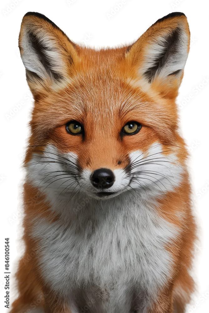 Fototapeta premium Isolated PNG Cute Fox Wildlife, GENERATIVE AI