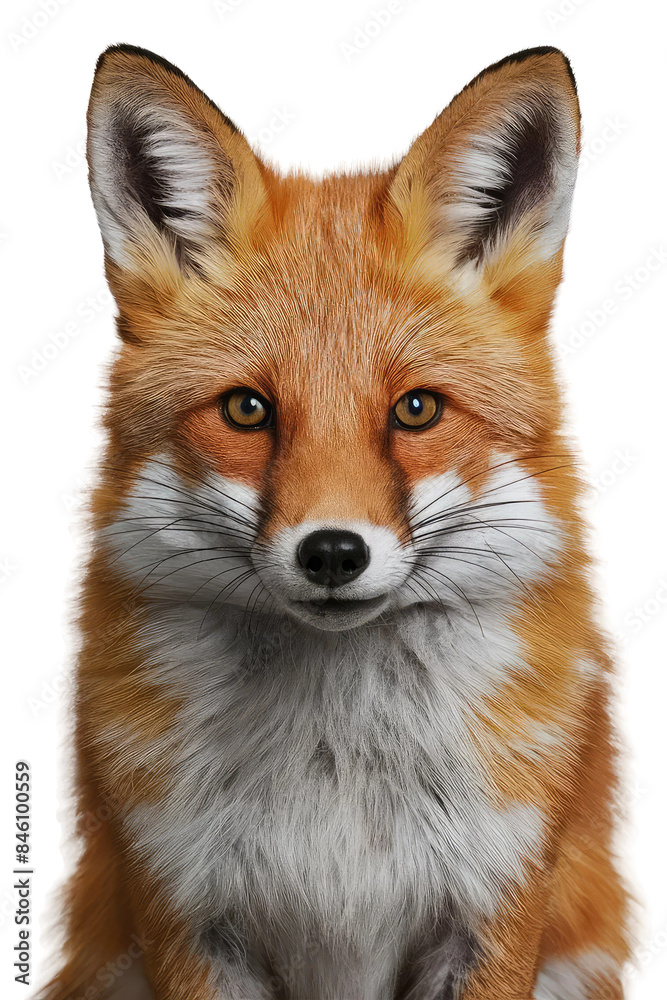 Isolated PNG Cute Fox Wildlife, GENERATIVE AI Isolated PNG Cute Fox Wildlife, GENERATIVE AI