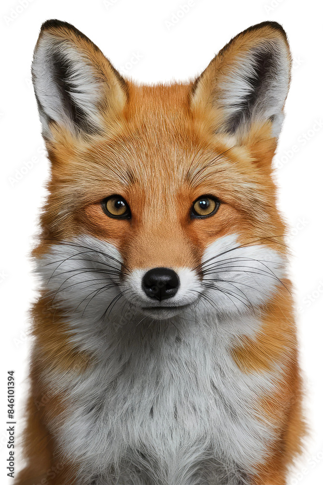 Fototapeta premium Isolated PNG Cute Fox Wildlife, GENERATIVE AI
