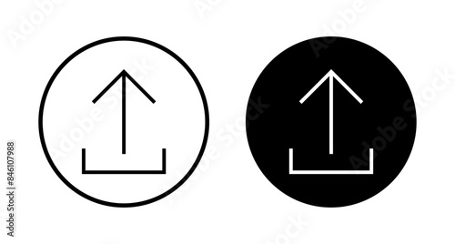 Free Download Upload icon vector isolated on white background. Upload sign icon. Upload button. Load symbol. - GFXLoad