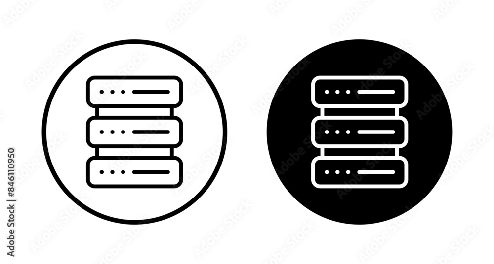 Database icon vector isolated on white background. database vector icon Database icon vector isolated on white background. database vector icon
