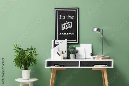Comfortable workplace with ...