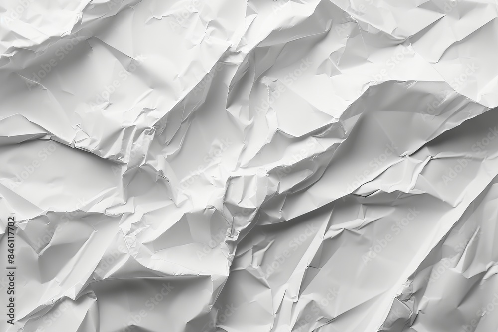 White crumpled paper texture background White crumpled paper texture background