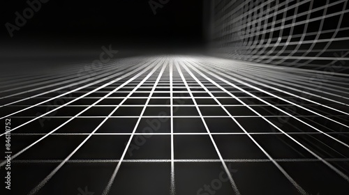 grid thin with line on dark