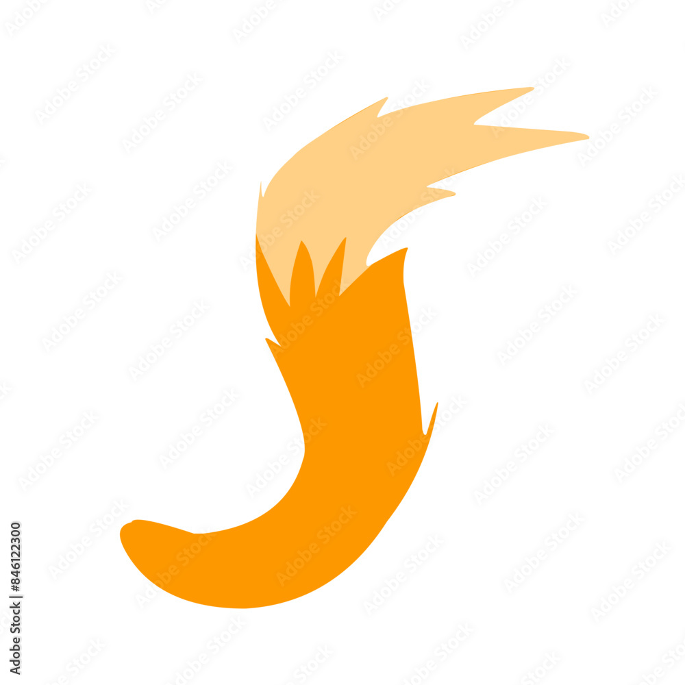Fototapeta premium fox tail vector
