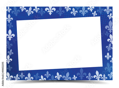 Quebec province symbol picture frame design