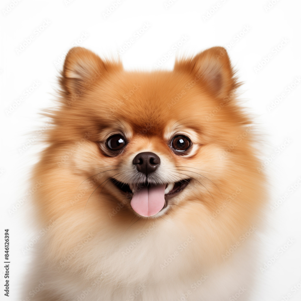 pomeranian dog portrait pomeranian dog portrait