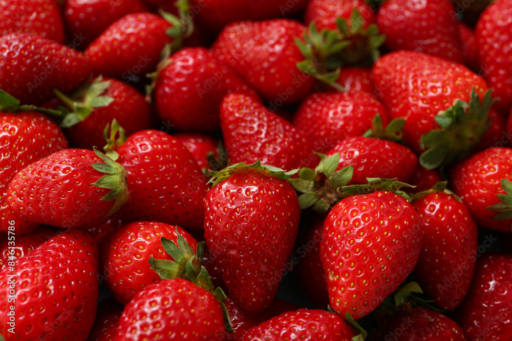 Texture of sweet fresh strawberries as background, closeup Texture of sweet fresh strawberries as background, closeup