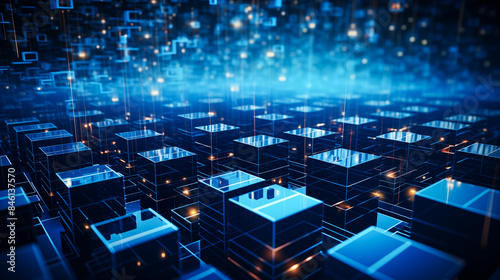 Storage concept technology background photo