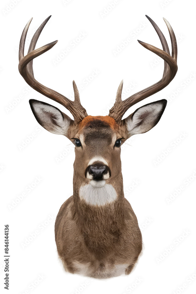 Isolated PNG deer, animal, GENERATIVE AI