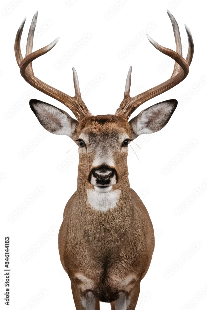 Obraz premium Isolated PNG deer, animal, GENERATIVE AI