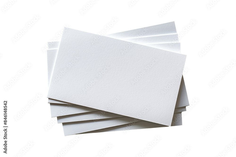 Stack of Blank White Paper Cards Stack of Blank White Paper Cards