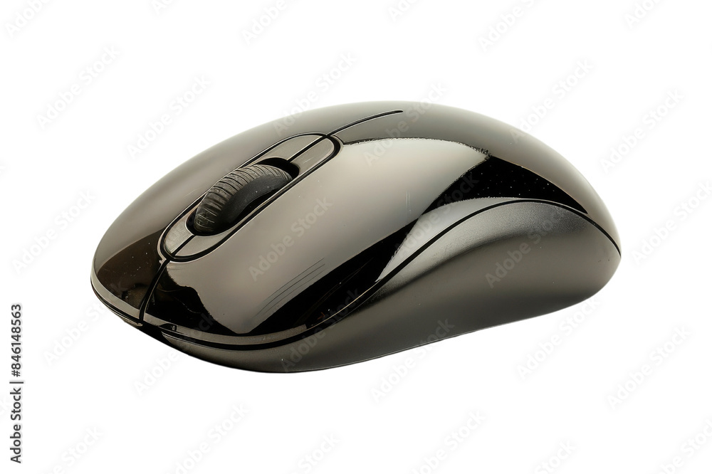 Black Computer Mouse isolated on white background Black Computer Mouse isolated on white background