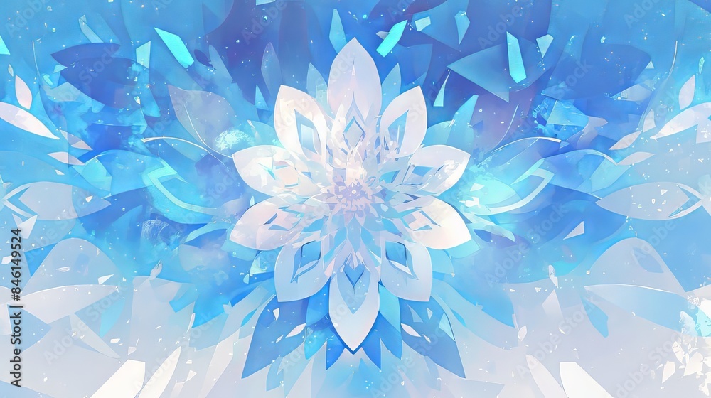 Symmetrical Frozen Ices Background Symmetrical Frozen Ices Background