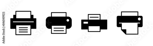 Print icon set. printer icon vector.