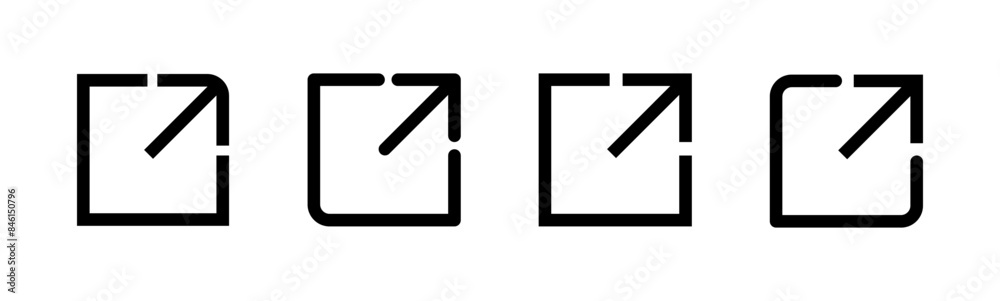 External link icon set. link icon vector. hyperlink symbol External link icon set. link icon vector. hyperlink symbol