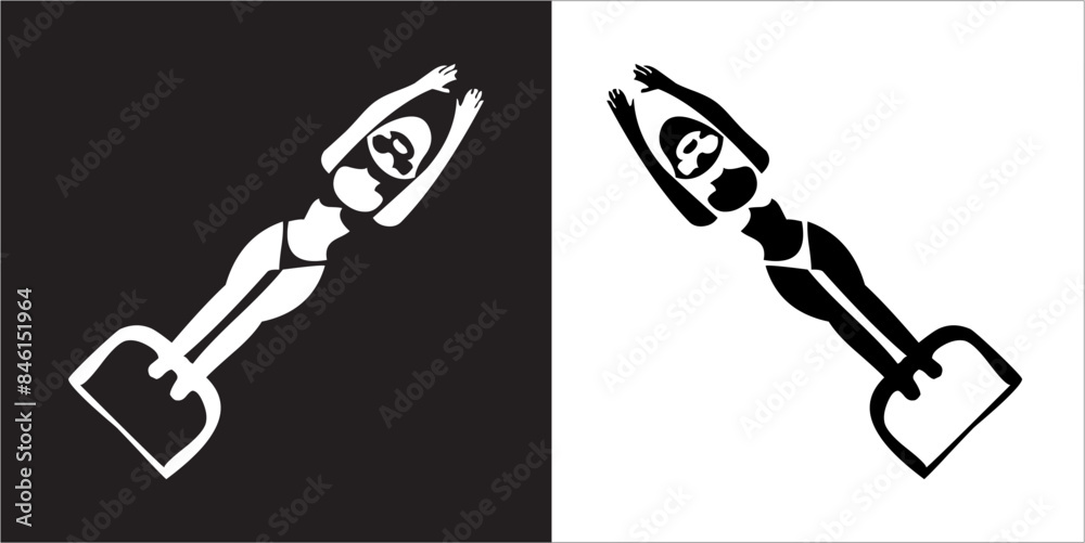 IIlustration Vector graphics of Diving icon IIlustration Vector graphics of Diving icon