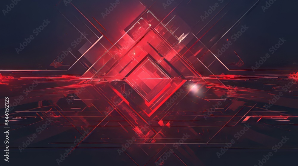 abstract red shape background with glowing lines abstract red shape background with glowing lines