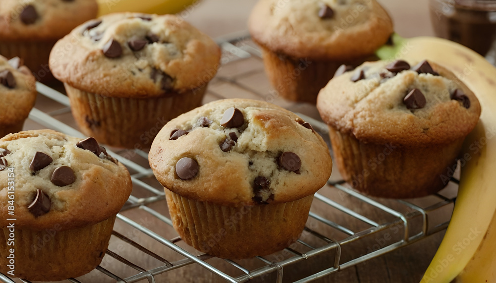 banana chocolate chip muffins banana chocolate chip muffins