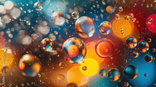 Wallpaper Mural Luxurious Abstract Macro Oil Bubbles Torontodigital.ca