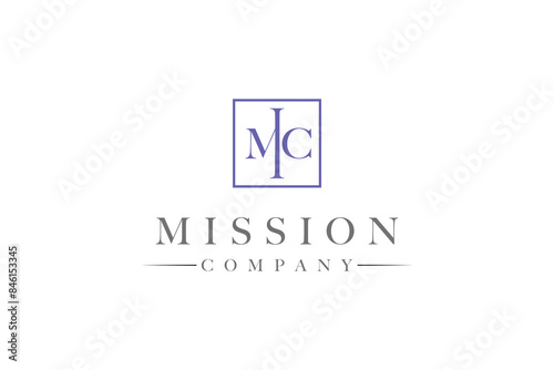 creative letter cm logo design vector template