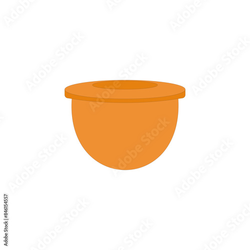 Food plastic silicone tupperware vector illustration on white background