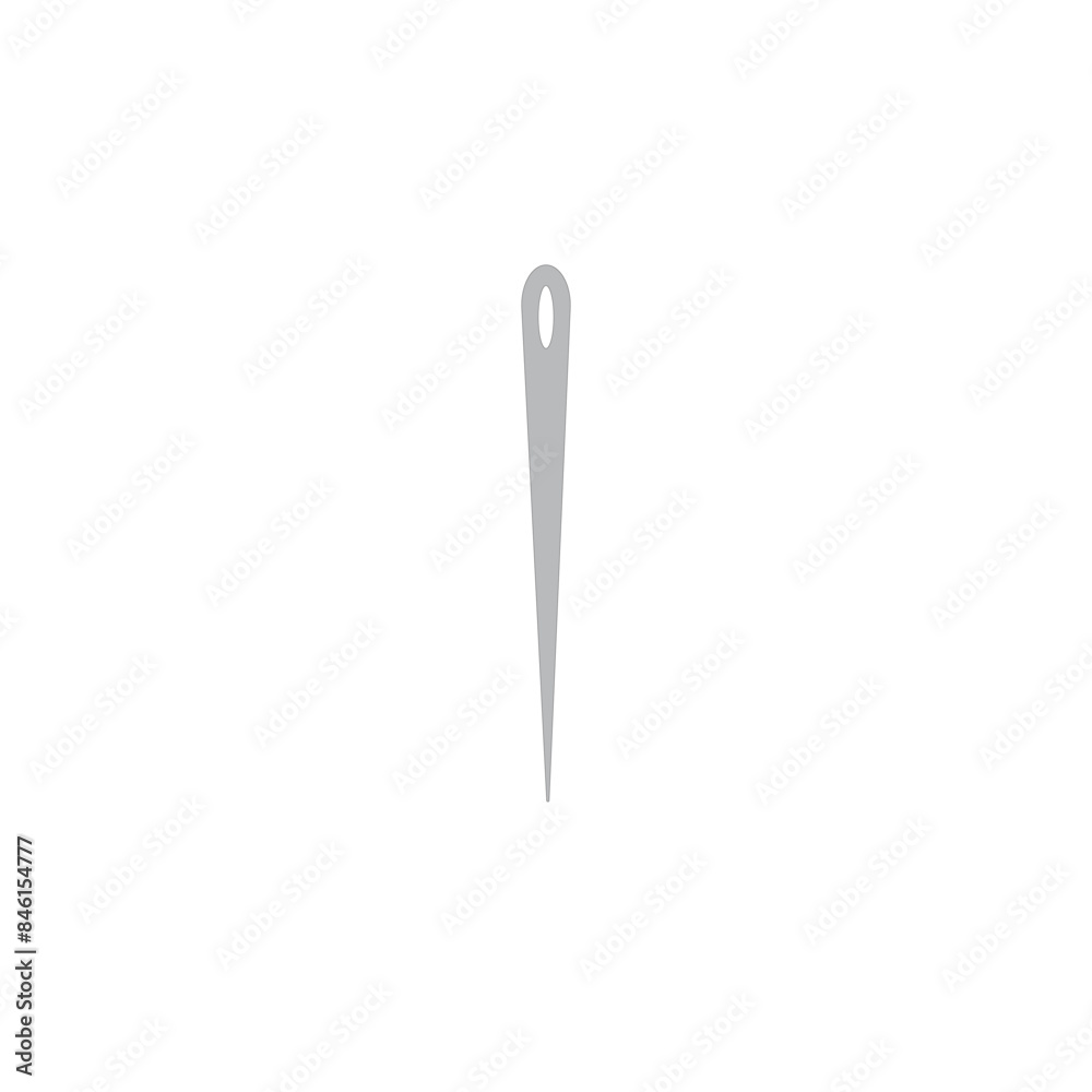 Sewing needle vector illustration on white background Sewing needle vector illustration on white background