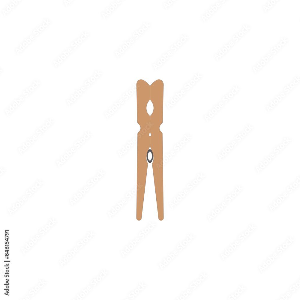 Wooden Clothespin vector illustration for laundry Wooden Clothespin vector illustration for laundry