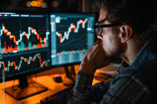 An investor analyzing the risk-return profile of a portfolio. investor analyzing