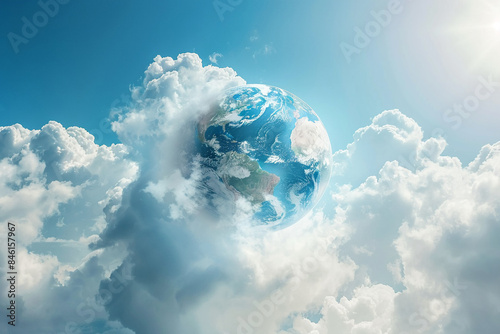 Protecting the ozone layer helps everyone. World Ozone Day concept. photo