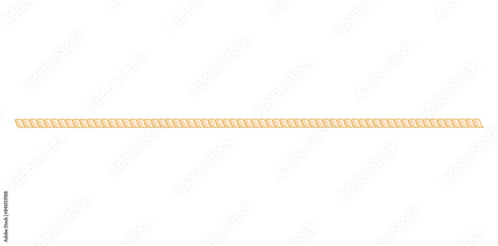 Horizontal Rope Isolated On White Background, Decorative Border Design Rope Element Vector Illustration.
Horizontal Rope Isolated On White Background, Decorative Border Design Rope Element Vector Illustration.