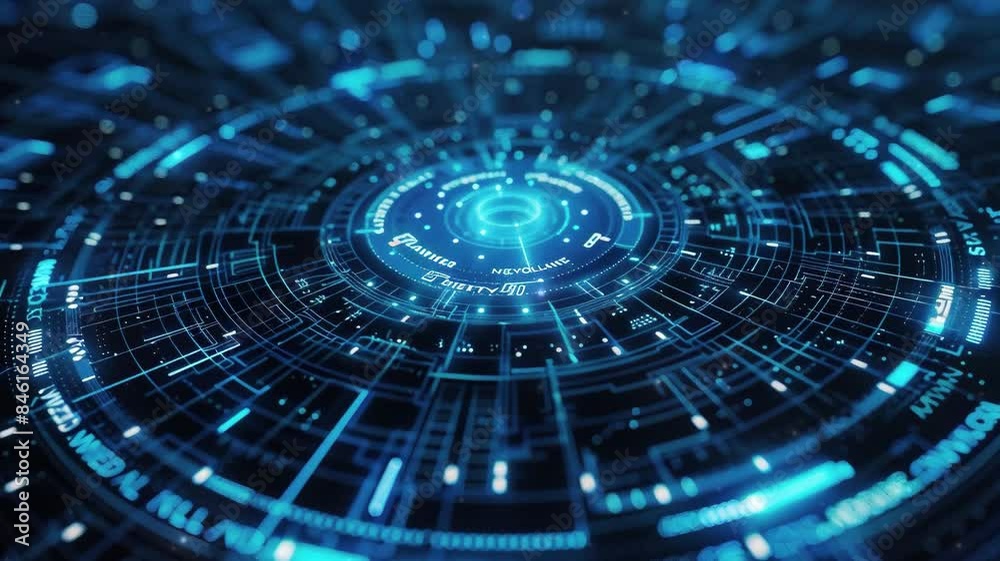 Abstract blue technology background Abstract blue technology background