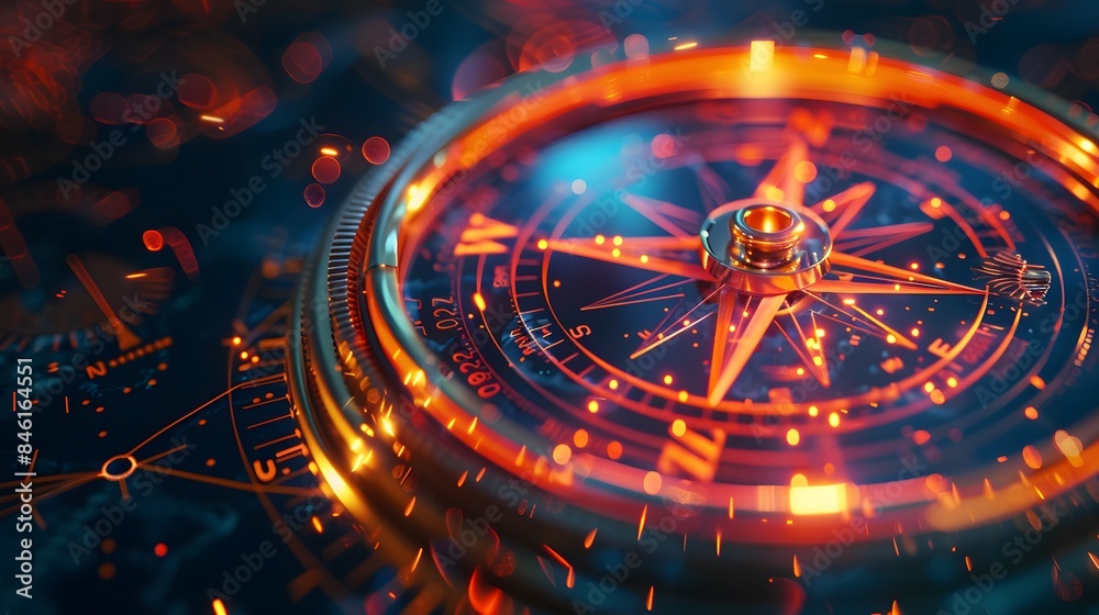 custom made wallpaper toronto digitaldigital compass symbolizing navigation and direction a guide for businesses focusing on digital strategy, market decisions, and achievement strategie