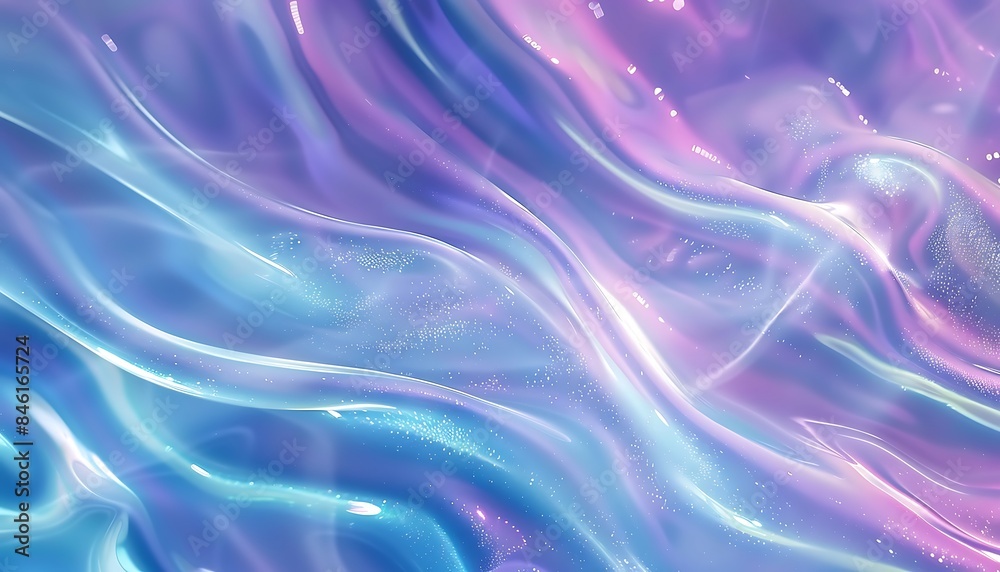 Obraz premium A blue, green and purple soft pastel color gradient blurred background