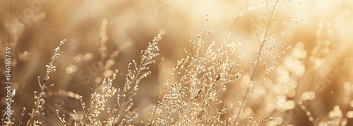 Dried grass after drought background photo
