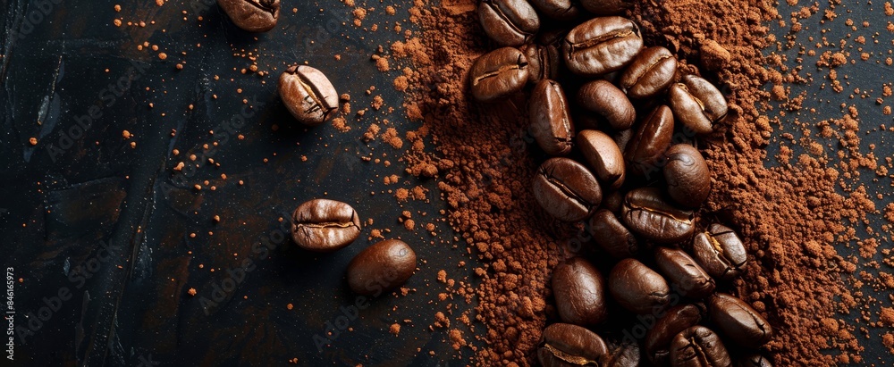 Aromatic Coffee Beans and Grounds Aromatic Coffee Beans and Grounds