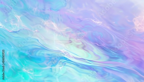 A blue, green and purple soft pastel color gradient blurred background © Shipons Creative