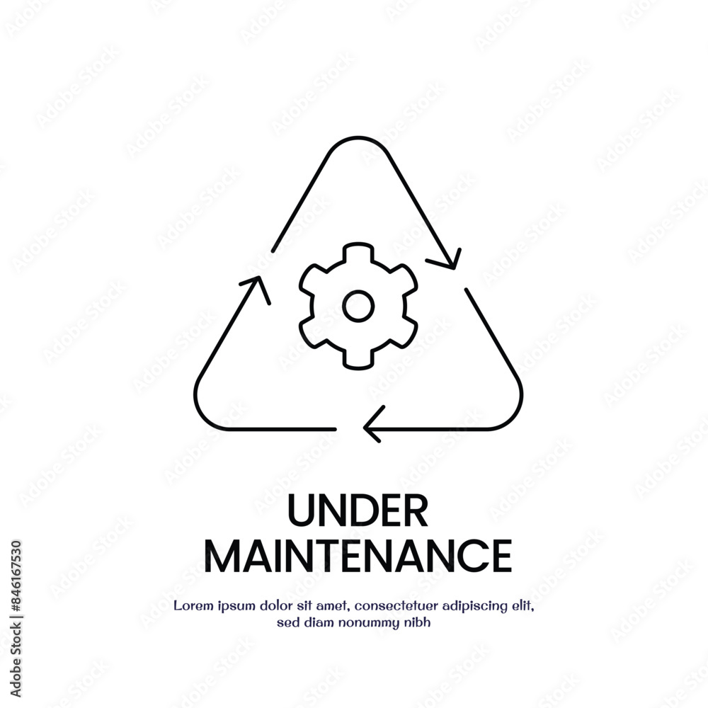 maintenance thin outline icon vector design good for web and mobile app maintenance thin outline icon vector design good for web and mobile app