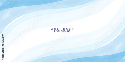 Ocean wave curve line vector background. Abstract ocean splashing waves. Luxury design with underwater plants and watercolor splash. Template design for text, packaging and prints.
