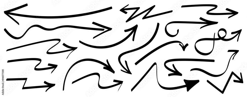 Assorted Hand-Drawn Arrows Assorted Hand-Drawn Arrows